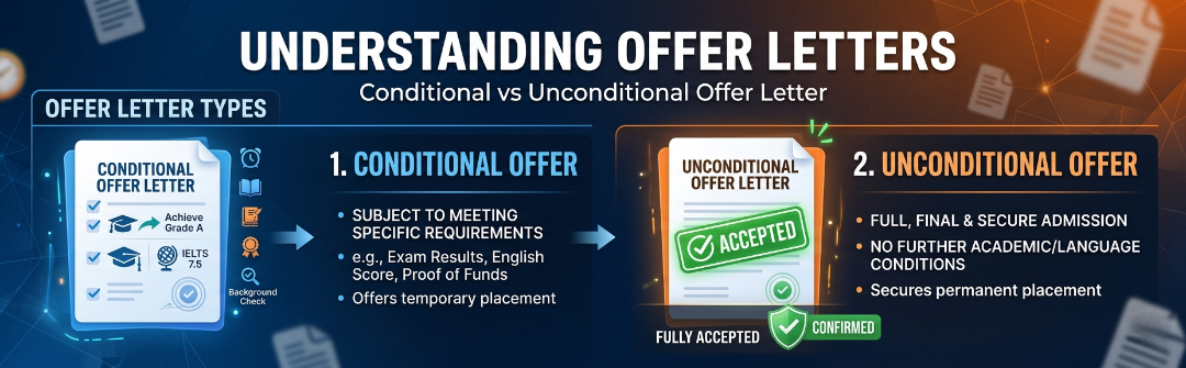 conditional vs unconditional offer letter