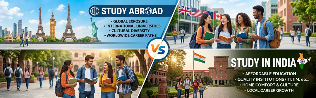 Study Abroad Vs Study in India