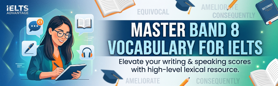 Band 8 vocabulary for IELTS