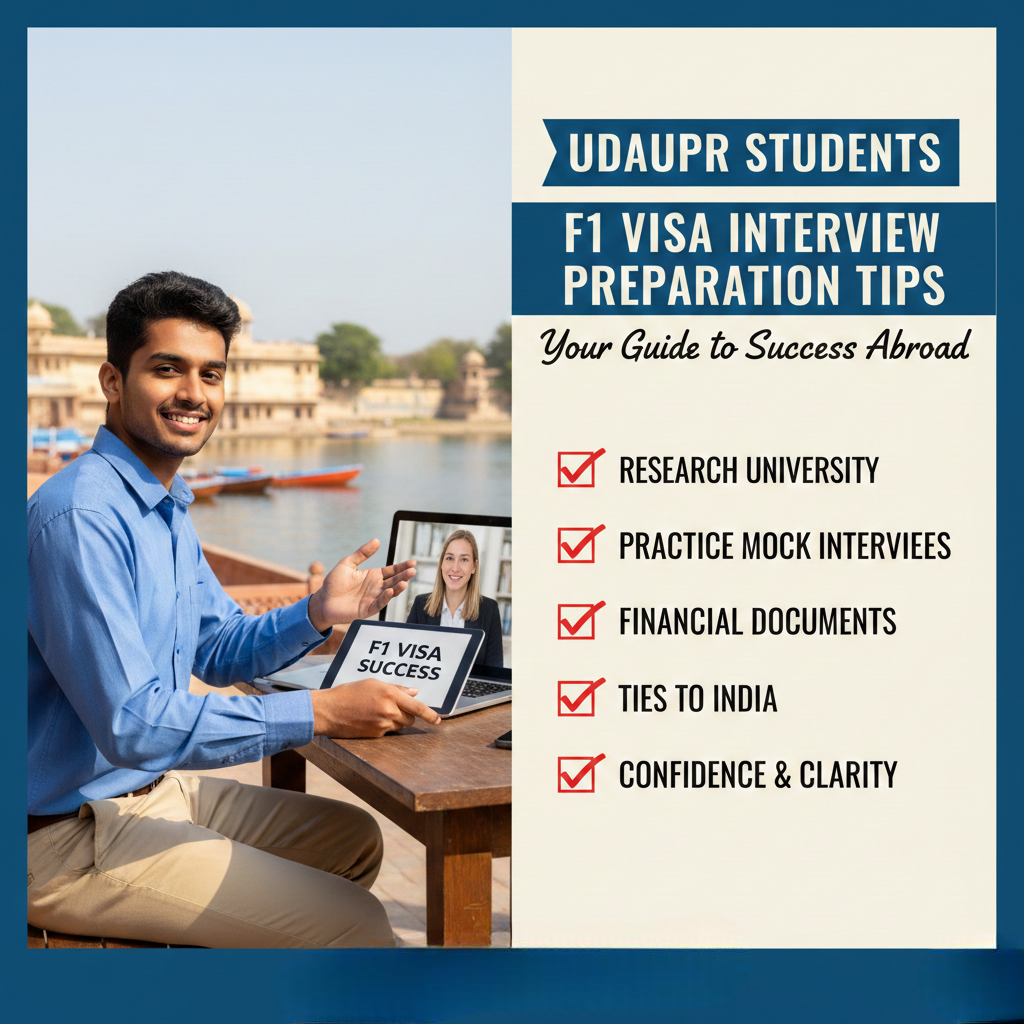 F1 visa interview preparation Udaipur