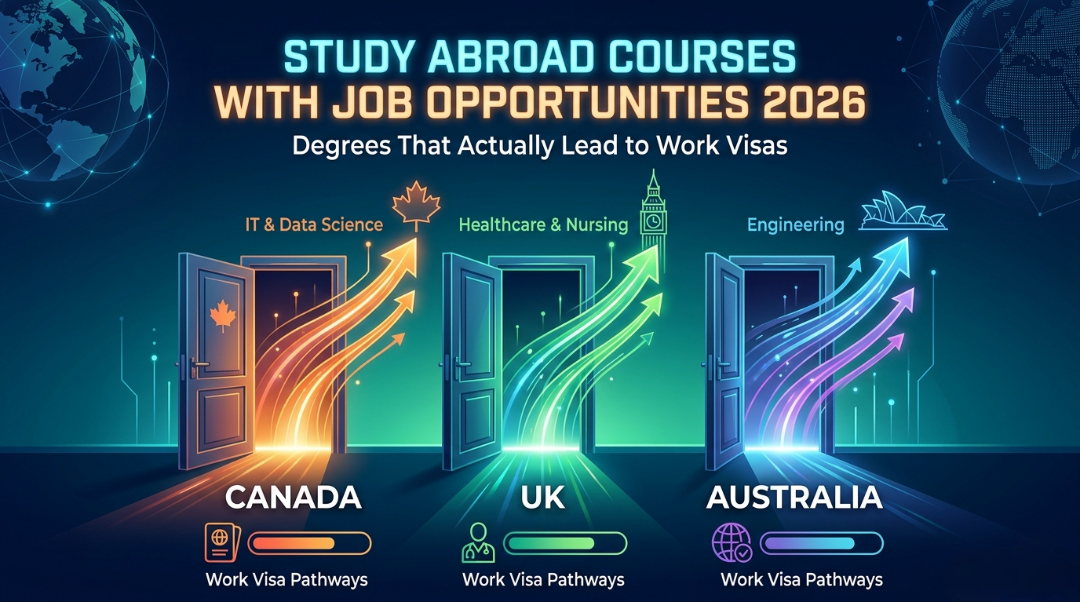 study abroad  with job