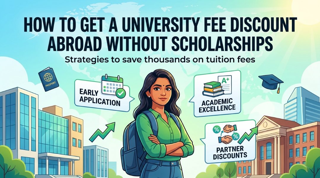fee discount universities abroad