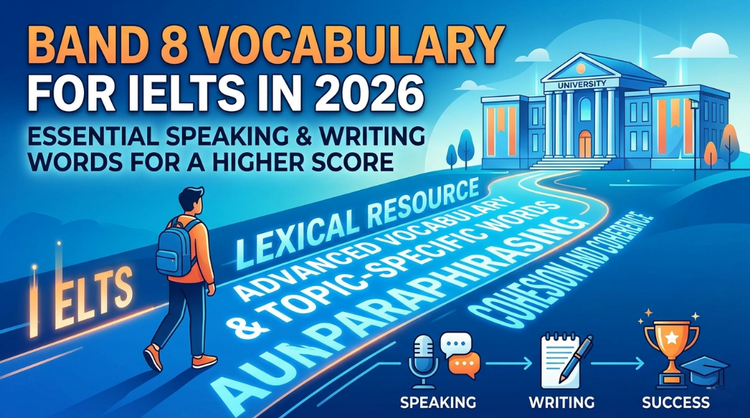 Band 8 vocabulary for IELTS