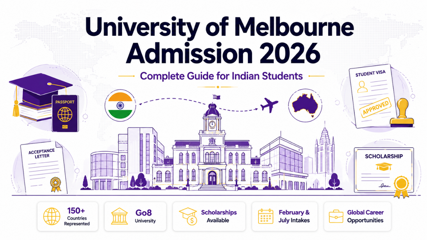 University of Melbourne admission for Indian students