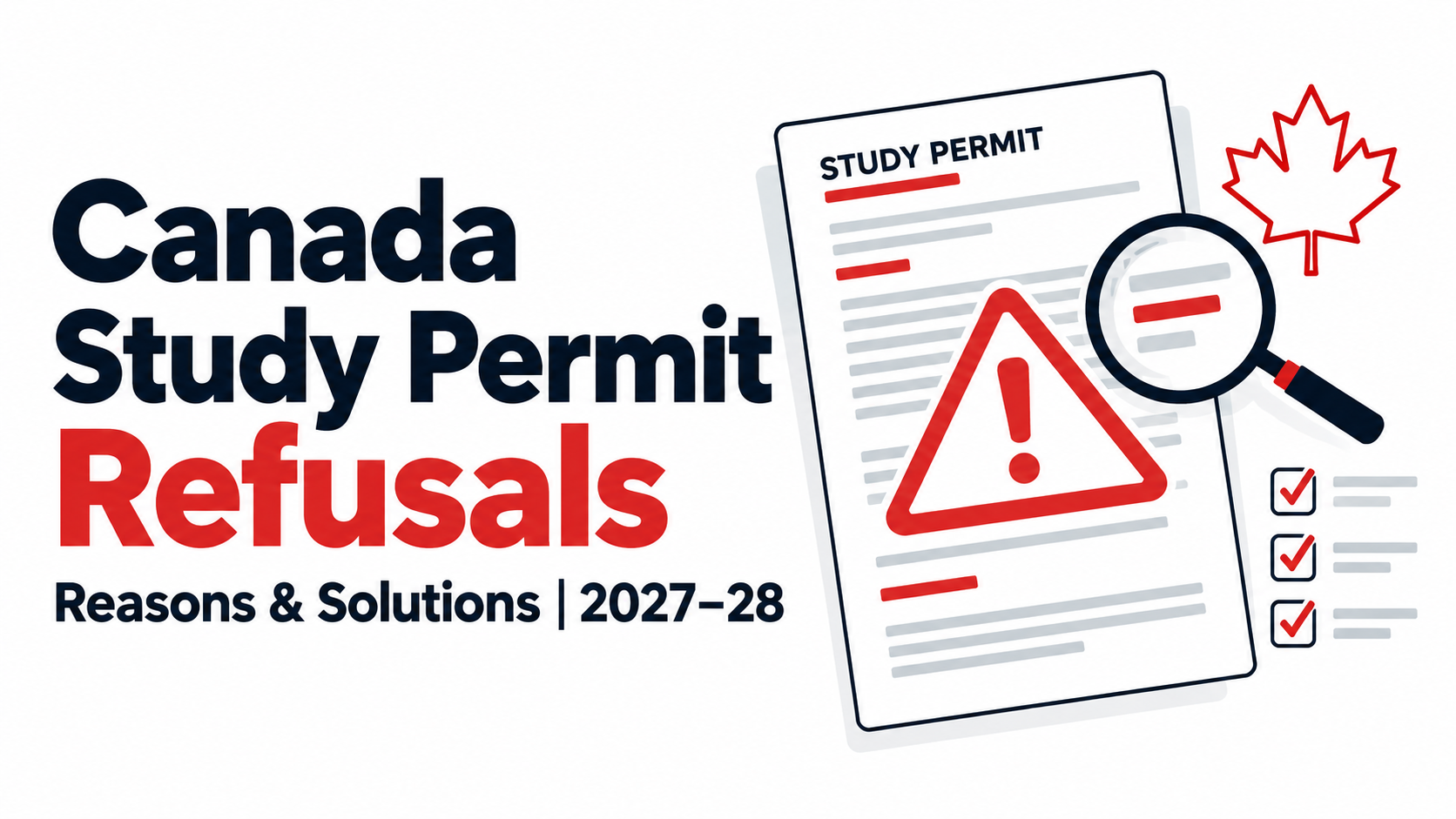Canada student visa refusal reasons Indian students