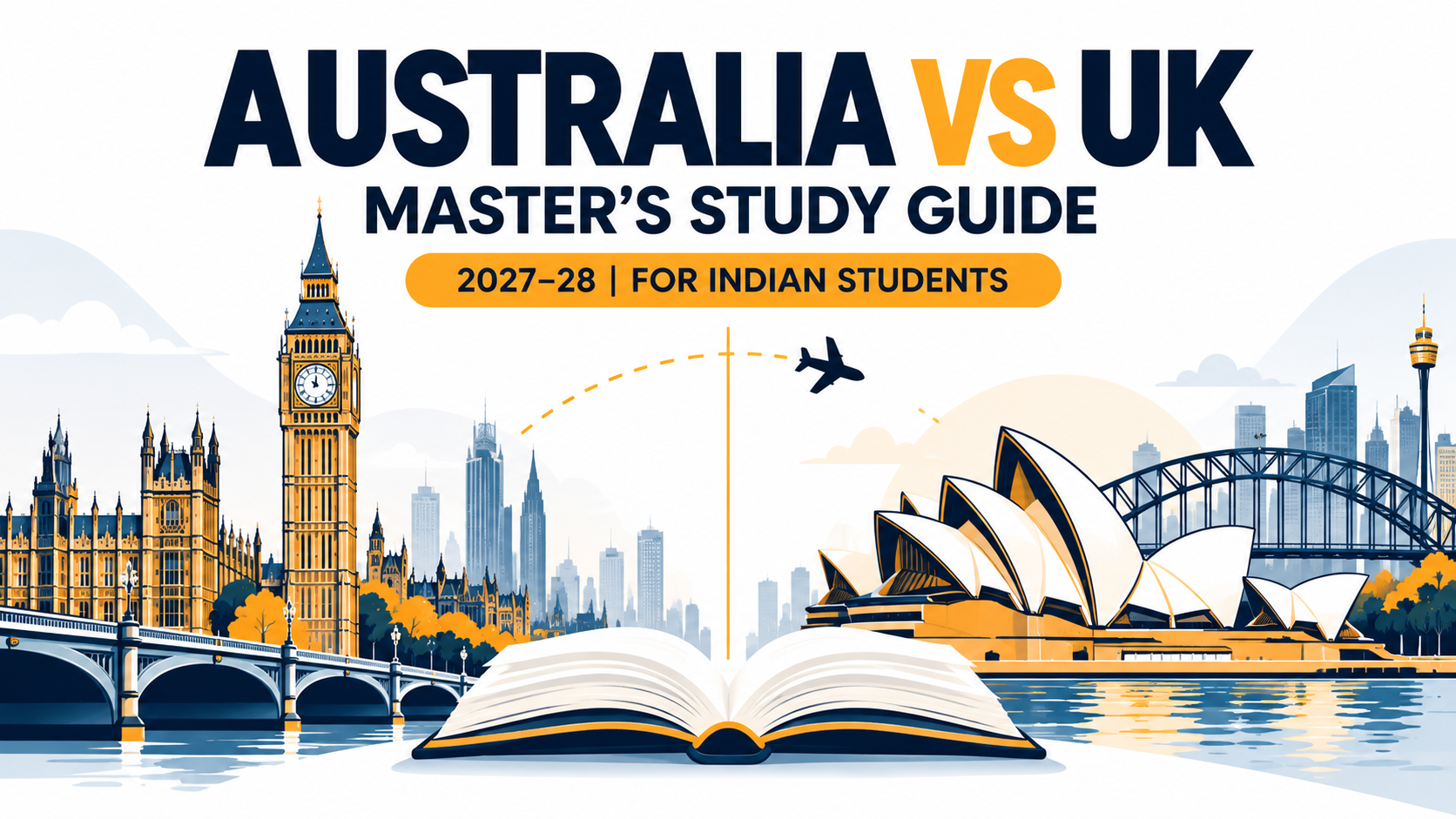 Australia vs UK Study Abroad 2027–28: Master's Guide for India