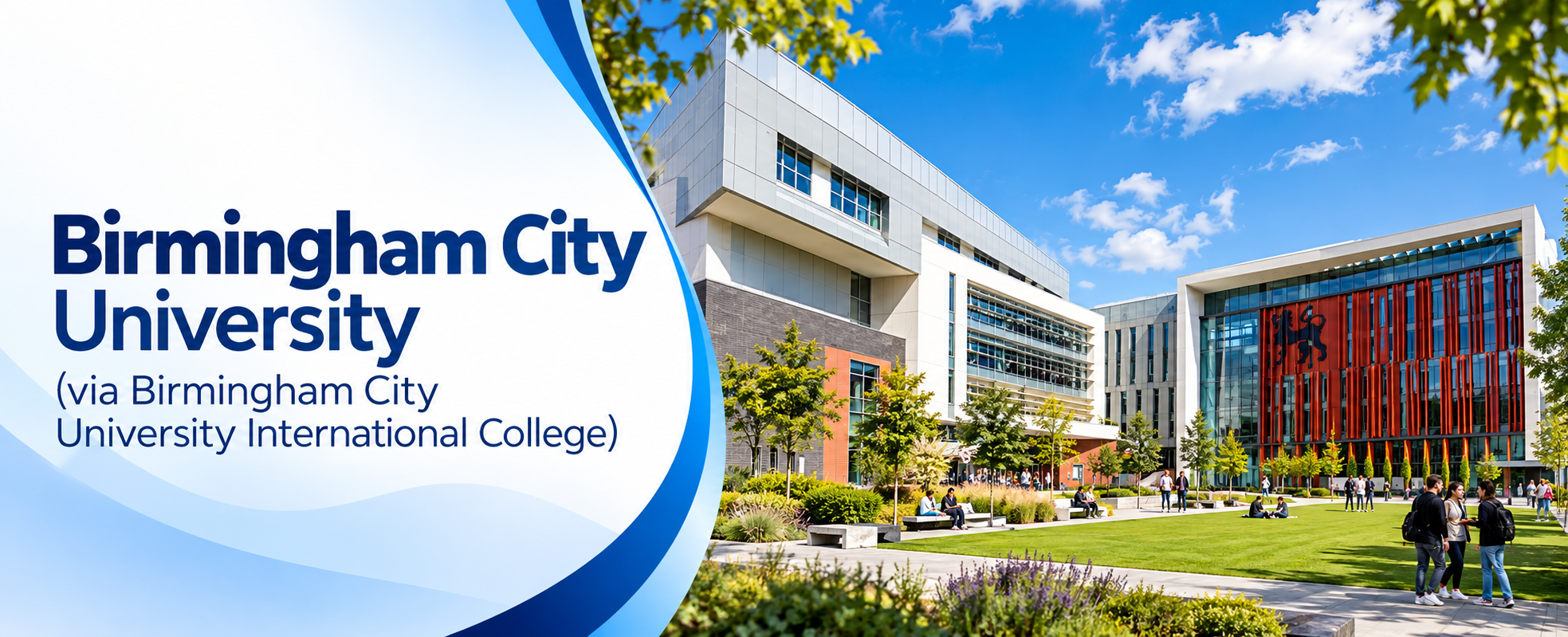 banner Birmingham City University (via Birmingham City University International College)